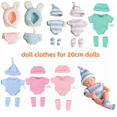 20cm Puppen kleidung Mode puppen zubehör Anzug Puppen kleidung für 20cm Mini puppen Kinderspiel zeug