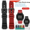 Rubber Watchband For Casio F108 F-108WH W-216H W-218H W-215 W-752 W-S200H SGW-400/500H Waterproof