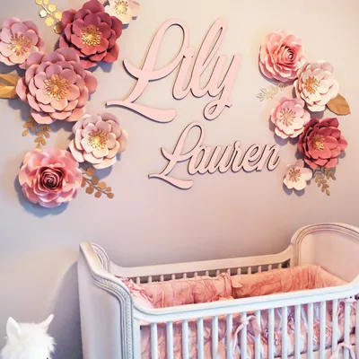 Personalisiertes Baby-Schlafzimmer-Wanddekor-Schild, individuelles Namensschild aus Holz, Kinderzimmer-Dekor, Name Holzbuchstaben für Geburtstagsparty-Geschenke Image