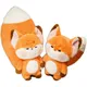 60CM Cute Angry Little Fox Plush Toy Frowning Expression Oversized Tail Cute Funny Doll Children's