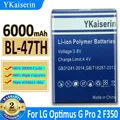 6000mAh YKaiserin Battery BL-47TH For LG Optimus G Pro 2 Pro2 F350 D837 D838 LTE-A Replacement