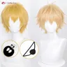 Anime Golden Yellow/Light Orange Golden Denji parrucca Cosplay Anime 30cm parrucche Denji corte con