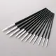 12Pcs Paint Brush Black Penholder White Nylon Hair Oil Painting Brushes Watercolor Acrylic Drawing