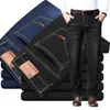 Blaue Herren-Stretch-Jeans, schwarze Denim-Hose, modische, schmale Freizeithose, asiatische Größe 28–40