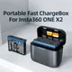 Fast Charging Case For Insta360 ONE X3 Battery Portable Charger USB Type-C Battery Charging Box for