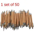 Penna a sfera in bambù da 50 pezzi penna pubblicitaria strumenti per la scrittura della penna di