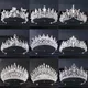 Silver Color Crystal Bridal Tiaras And Crowns Luxury Rhinestone Prom Diadem Crown Tiara For Women