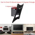 1Set 14-27Inch TV Mounts LCD LED Monitor Wall Mount Bracket Fixed Flat Panel TV Frame Support 15