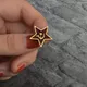 1 stücke Frauen roten Stern Kommunismus Symbol Hammer Sichel Geschenk Brosche Schmuck Anstecknadeln