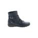 Easy Street Ankle Boots: Blue Solid Shoes - Women's Size 9 - Round Toe