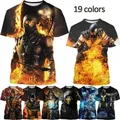 Fighting Game Mortal Kombat T Shirt For Men 3D Printed Summer Casual Cool Tee Tops Mens Short Eleeve