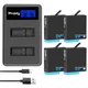 4 Pack Battery For GoPro Hero 8 Black 1680mAh 2 Ways LCD Light Battery Charger For GoPro Hero 5 6 7