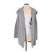 Vince. Cardigan Sweater: Gray Color Block Sweaters & Sweatshirts - Women's Size Small