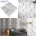 30x30cm 3D Wall Panel Geometric solid 3d Stone brick Living Room TV Background Decal Tile Mold 3D
