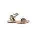 Madewell Sandals: Green Solid Shoes - Women's Size 7 1/2 - Open Toe