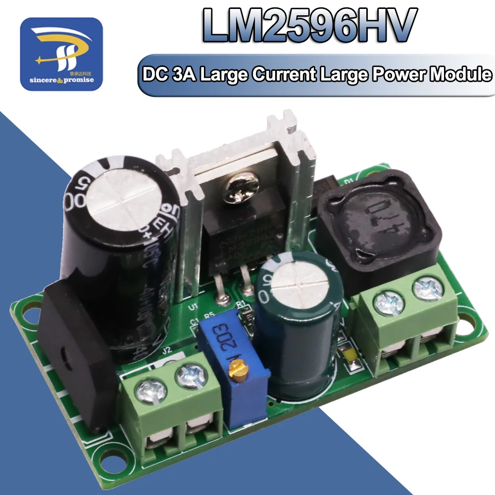 LM2596HV AC/DC zu DC Buck Step Down Converter Netzteil Modul LM2596 3v 3,3V 5V 6V 9V 12V 15V 24V AC 5V-30V, DC 5V-50V Image