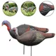 1 Pair Lifelike Collapsible Jake & Hen Turkeys Decoy for Hunting with Stakes Carry Bag Collapsible