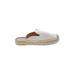 J.Crew Mule/Clog: Slip-on Platform Bohemian White Solid Shoes - Women's Size 8 - Round Toe