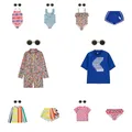 2024 BC Kids Swimwear Boys Girls Long Sleeve Swim T-shirt Children's One-piece Swimsuit Baby