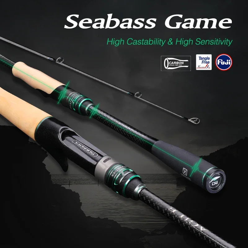 TSURINOYA 2,28 m 2,36 m 2,44 m Lange Casting Angelrute AGILE II 802 M 792 ML 762L FUJI Guide Zubehör Spinning Casting Carbon Angelrute