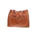 Laggo Leather Tote Bag: Pebbled Tan Solid Bags