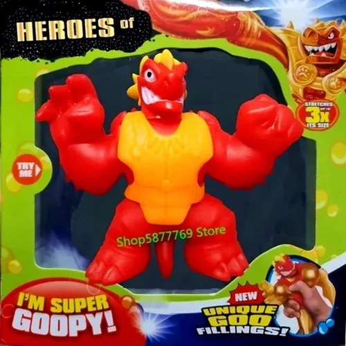 Heiß! Goo Jit Spiele Superhelden Stress Spielzeug Squeeze Squishy steigende Anti Soft Puppen Figuren