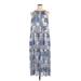 Tommy Hilfiger Casual Dress - Midi Halter Sleeveless: Blue Dresses - New - Women's Size 1X