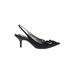 Nina Heels: Pumps Stiletto Cocktail Black Print Shoes - Women's Size 8 - Pointed Toe