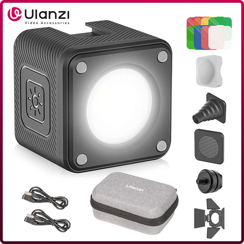 Ulanzi L2 10M IP68 Wasserdichte LED Video Licht Dimmbare Unterwasser Fotografie Tauchen Kamera Beleuchtung Für GoPro DJI DSLR Kamera Image