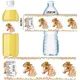 Floral Horse Stickers Party Supplies Tableware Bottle Stickers Set Cowgirl Western Horse Labels