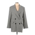 Veronica Beard Jacket: Mid-Length Gray Houndstooth Jackets & Outerwear - Women's Size Large