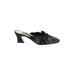 J. Renee Mule/Clog: Black Shoes - Women's Size 8 1/2 - Almond Toe