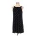 O'Neill Casual Dress - Mini High Neck Sleeveless: Black Polka Dots Dresses - Women's Size Small