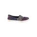 TOMS Flats: Purple Leopard Print Shoes - Women's Size 8 1/2 - Almond Toe
