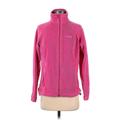 Columbia Fleece Jacket: Below Hip Pink Print Jackets & Outerwear - Women's Size Medium
