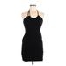 Urban Outfitters Casual Dress - Party Halter Sleeveless: Black Solid Dresses - Women's Size Medium