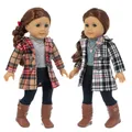 Costume à carreaux pour American Girl Butter 18 po costume chaussures non l'intensité 3 pièces