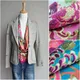 90injplanchers f-Foulard de tête imprimé pivoine variqueuse hijab de luxe pour femmes châle de la