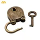 Mini cadenas en métal bronze style vintage petit cadenas pour boîte à bagages serrure à clé