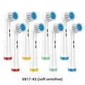 Têtes de rechange pour brosse à dents électrique têtes de brosse à dents souples et sensibles pour