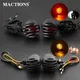 Clignotant de moto EM Bullet Blinker lampe de gril rétro noir Harley Sportster Bobber