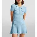 Pull à manches courtes avec queue de poisson pour femme robe mince enveloppée robe avec queue de