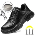 Steel Toe Safety Shoes Anti-smash Anti-stabbing Sneakers Waterproof Work Safety Shoes Mens Boots