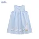 Little maven-Robe d'été pour filles vêtements pour enfants robe à carreaux éducative broderie