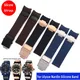 For Ulysse Nardin Silicone Rubber Watch Band 263 DIVER Curved End strap Black Brown Blue 22mm