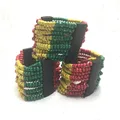 Livraison Gratuite!! Bracelet Rasta en perles de bois multicouches