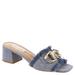 Steve Madden Santana - Womens 6 Blue Sandal Medium