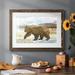 Millwood Pines Mountain Bear Framed On Paper Print in Blue/Gray/Green | 26 H x 38 W x 1.5 D in | Wayfair B427EDFC57D549BC93D5BAAA7176AB34