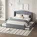 Latitude Run® Upholstered Platform Bed w/ One Trundle & 2 Drawers | Wayfair 742D07AF230043BEB1327B43DA593EFE