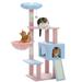 Tucker Murphy Pet™ Flower Cat Tree 47.2" w/ Scratching Posts, Condo, Perch, Ramp, Fluffy Ball, Blue | Wayfair 8C166AA9572C421B846AB966E33AE6BE